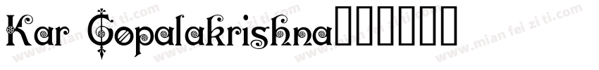 Kar Gopalakrishna字体转换